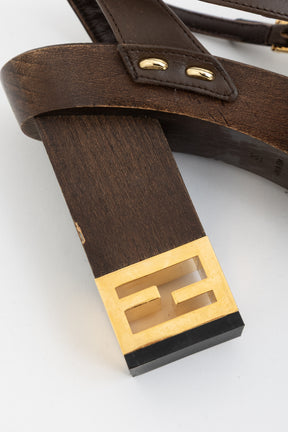 Platform Logo Heel Clogs