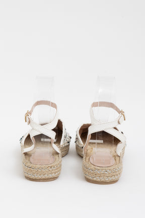 Tina Tweed Embellished Espadrille Sandals