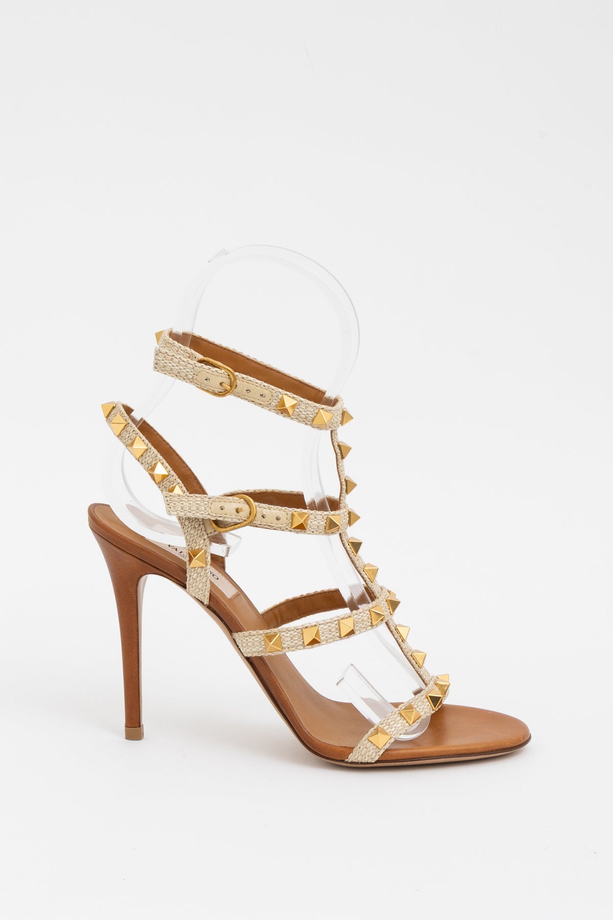 Rockstud Caged High Heel Sandals