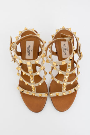 Rockstud Caged High Heel Sandals