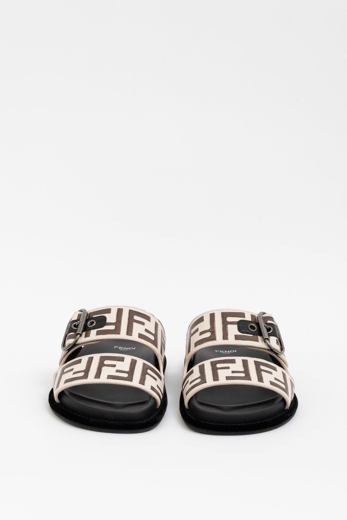 Logo Buckle Slides