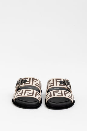 Logo Buckle Slides