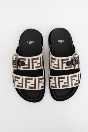 Logo Buckle Slides