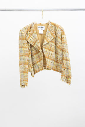 Ribbon Tweed Cropped Jacket