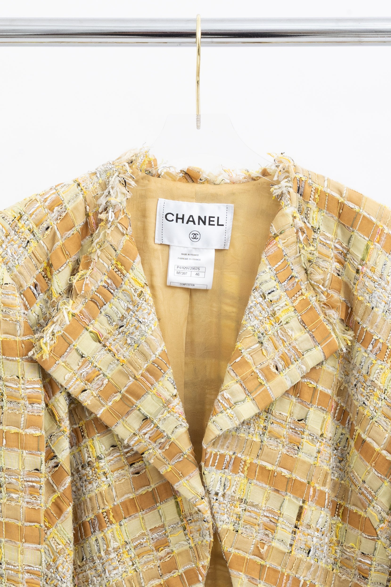 Ribbon Tweed Cropped Jacket
