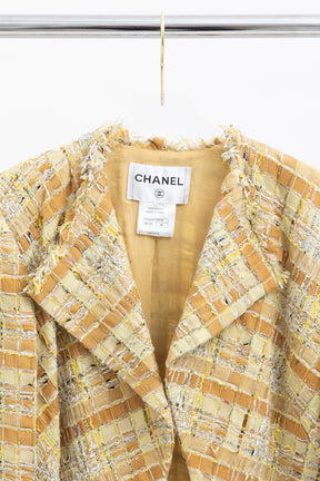 Ribbon Tweed Cropped Jacket