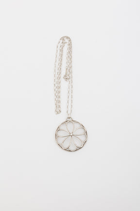 Diamond Garden Flower Pendant Necklace