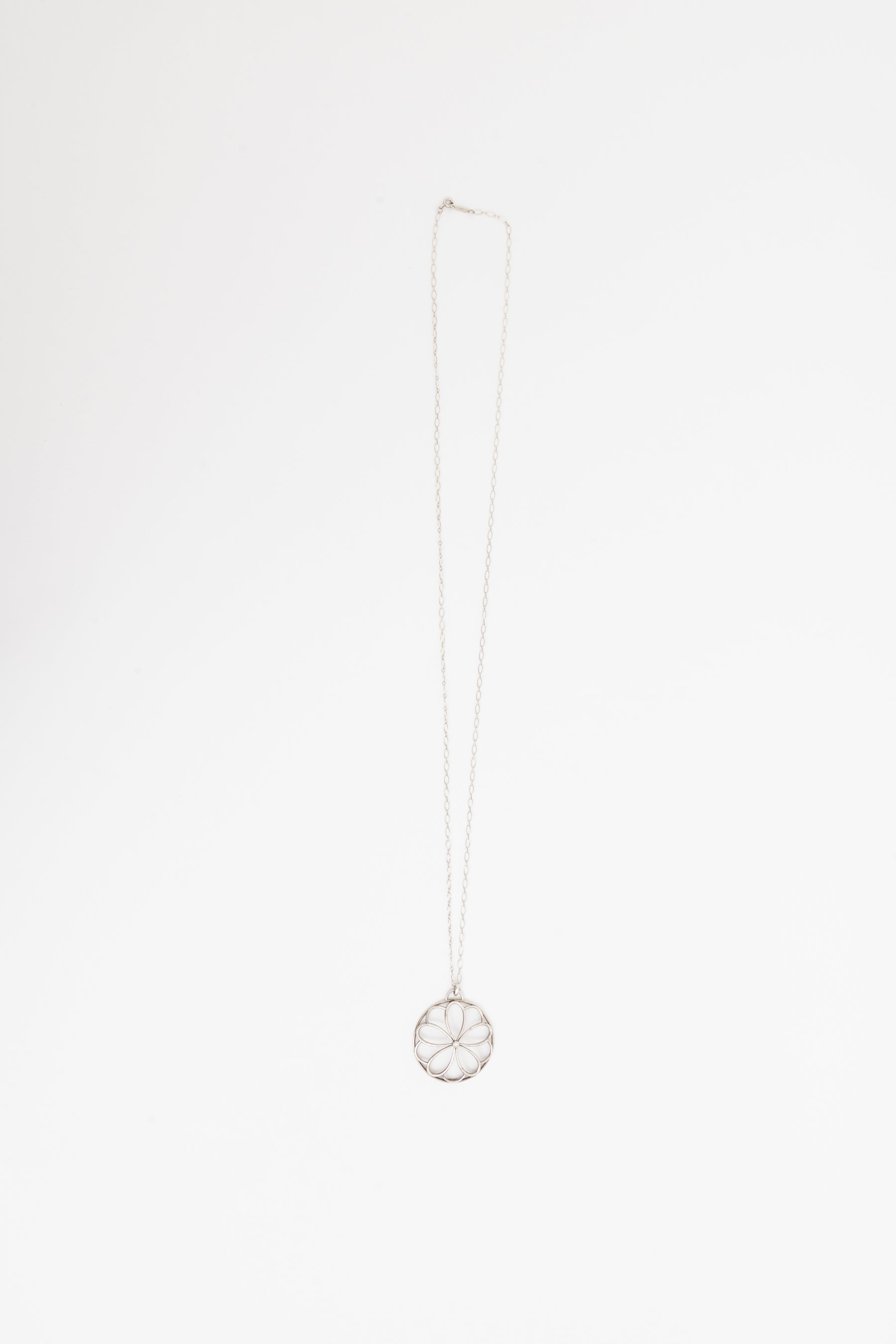 Diamond Garden Flower Pendant Necklace