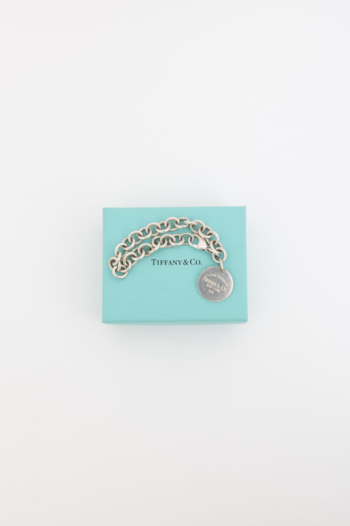Return to Tiffany Round Tag Charm Bracelet