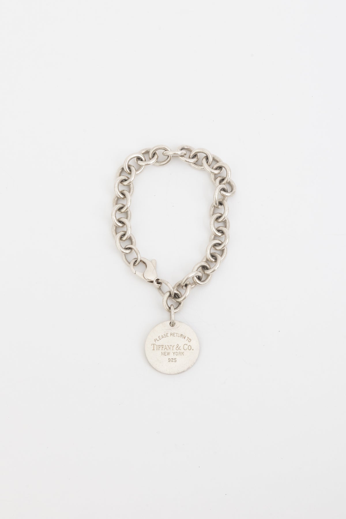 Return to Tiffany Round Tag Charm Bracelet