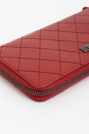 Wild Stitch Round Zipper Long Wallet