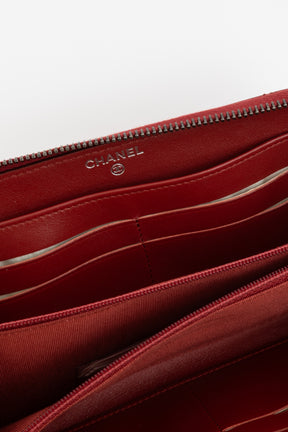 Wild Stitch Round Zipper Long Wallet