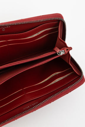 Wild Stitch Round Zipper Long Wallet