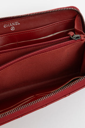 Wild Stitch Round Zipper Long Wallet