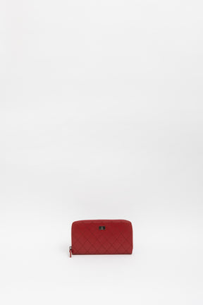 Wild Stitch Round Zipper Long Wallet