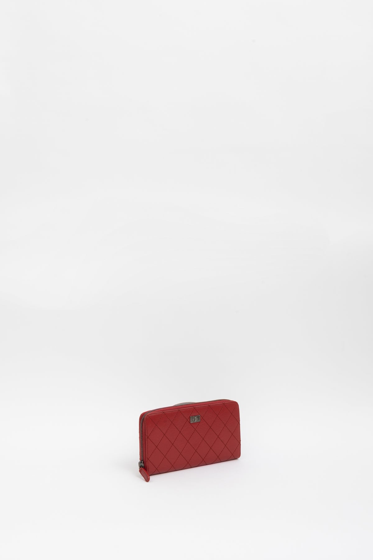 Wild Stitch Round Zipper Long Wallet
