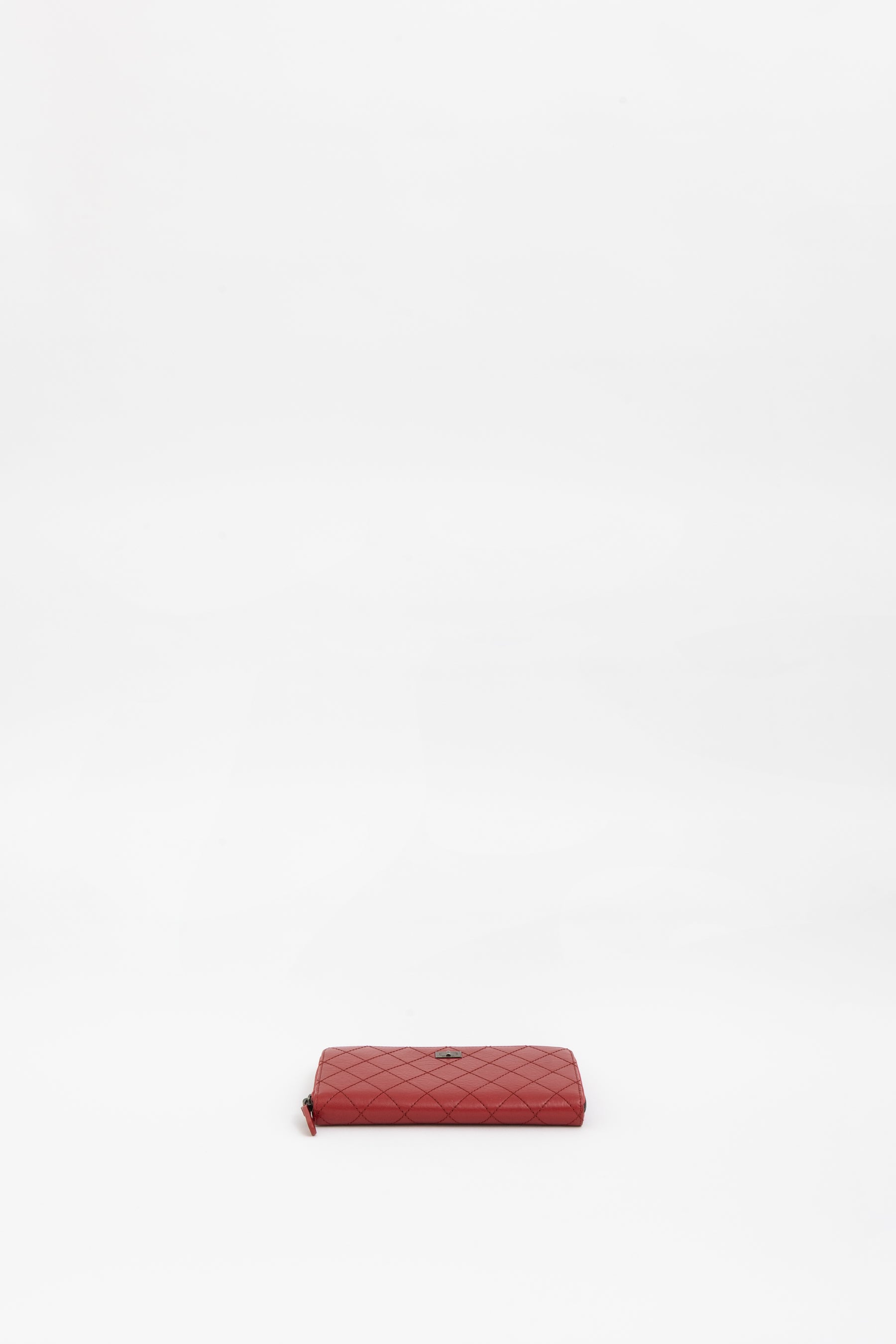 Wild Stitch Round Zipper Long Wallet