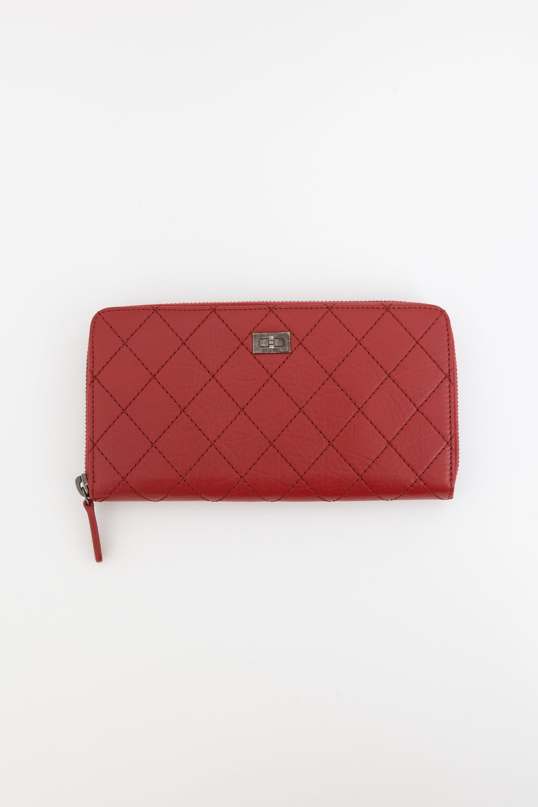 Wild Stitch Round Zipper Long Wallet