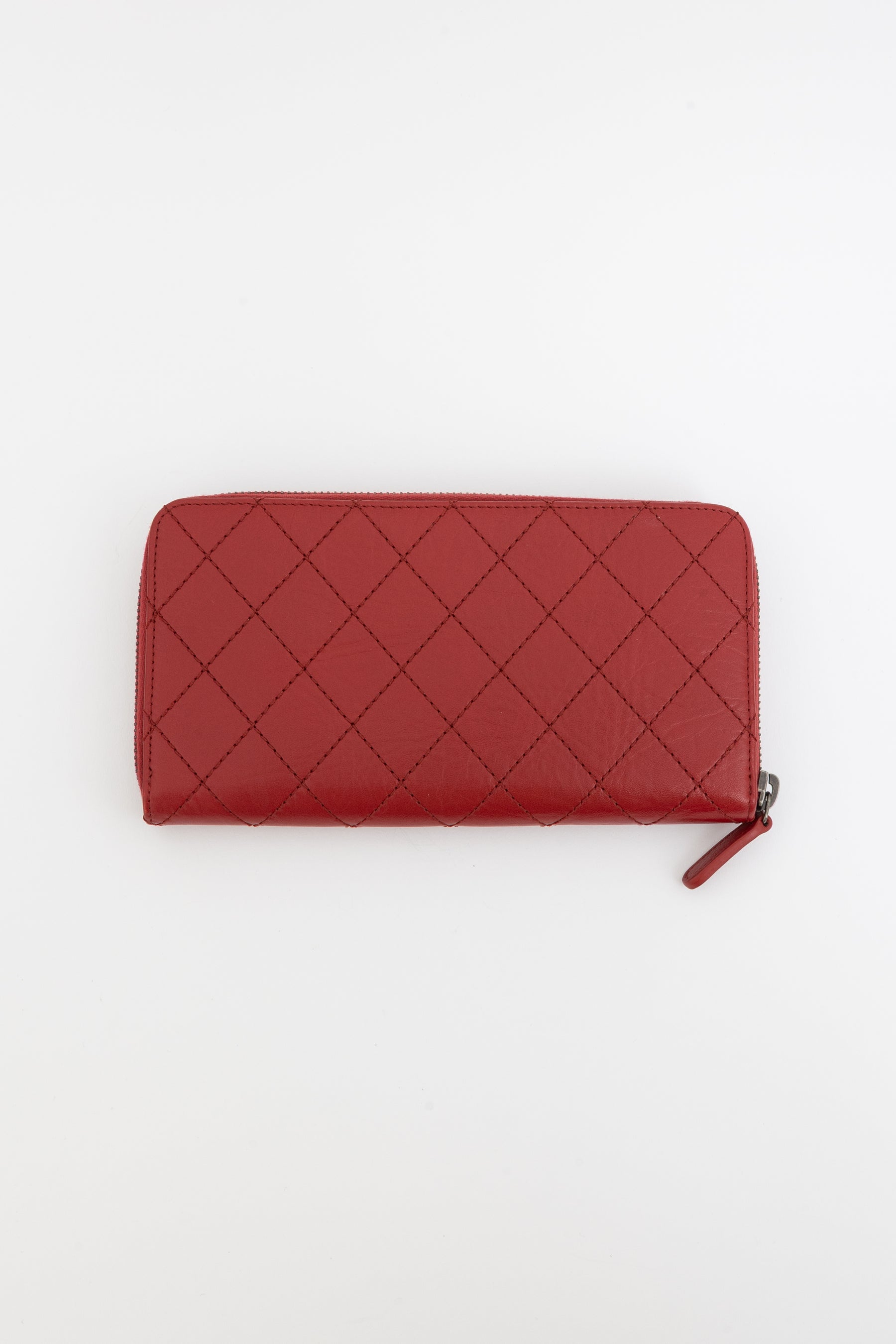 Wild Stitch Round Zipper Long Wallet