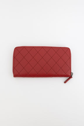 Wild Stitch Round Zipper Long Wallet