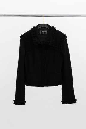 03A Tweed Ruffled Jacket