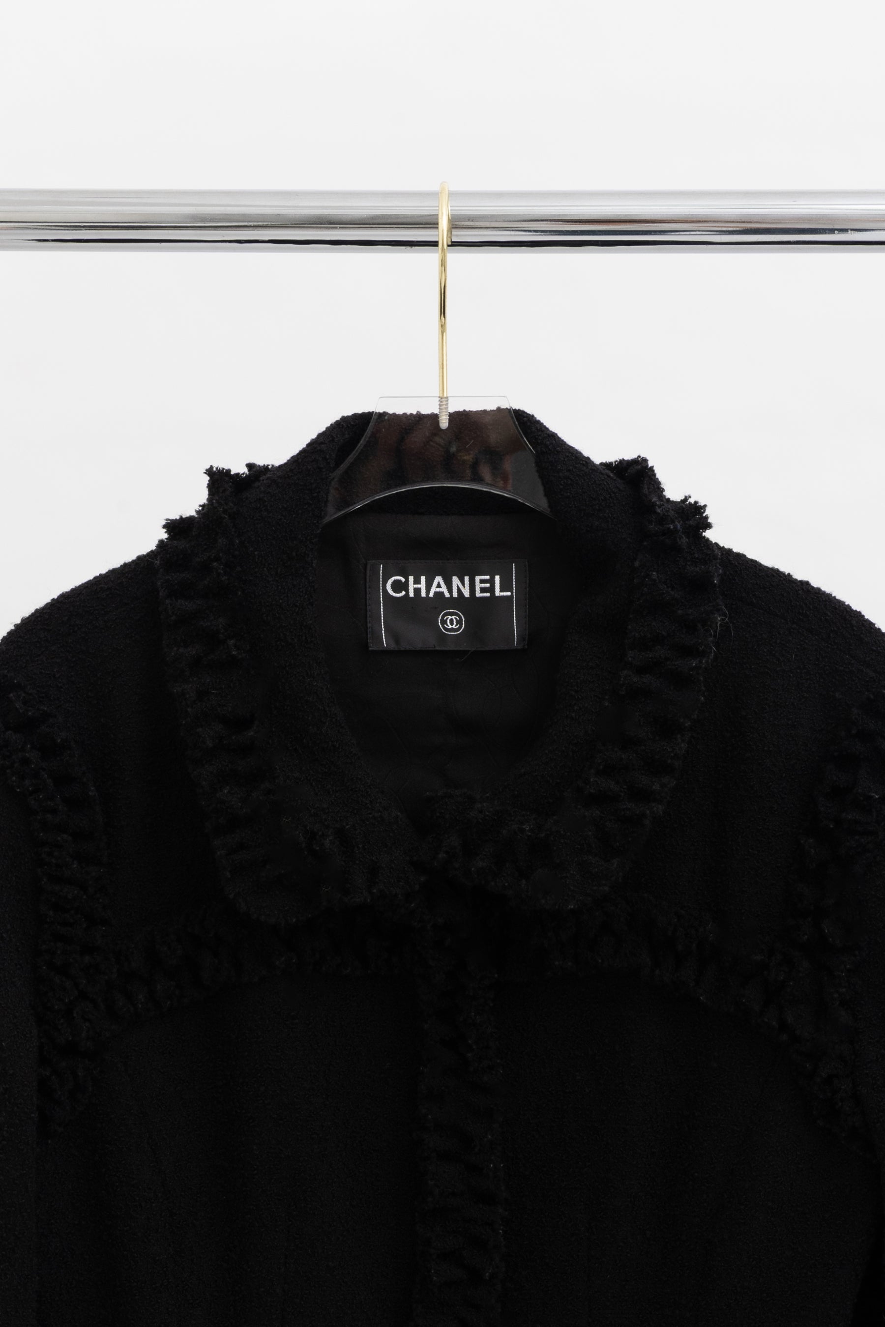 03A Tweed Ruffled Jacket