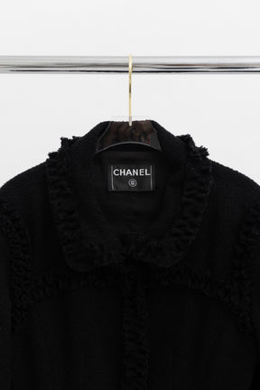 03A Tweed Ruffled Jacket