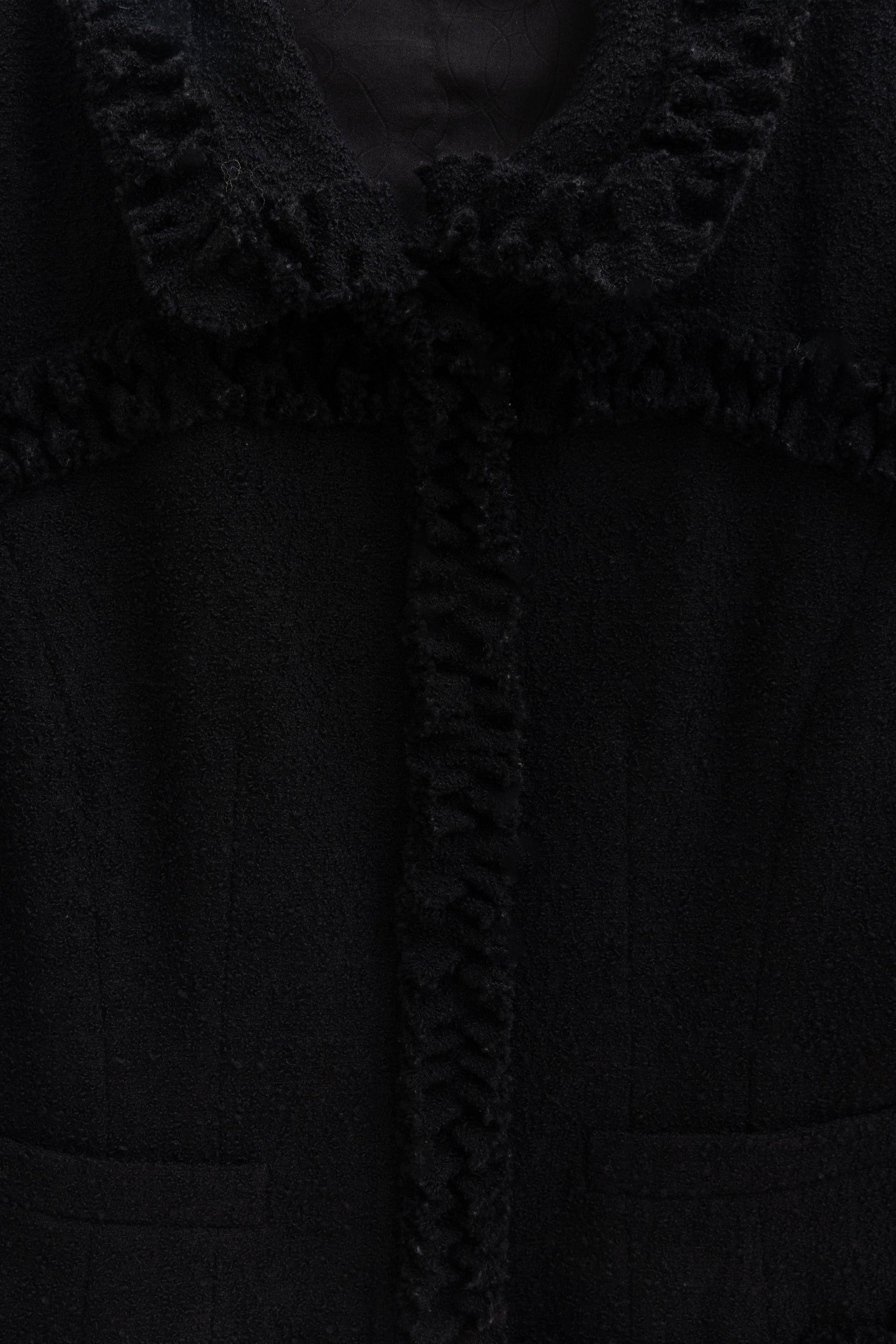 03A Tweed Ruffled Jacket