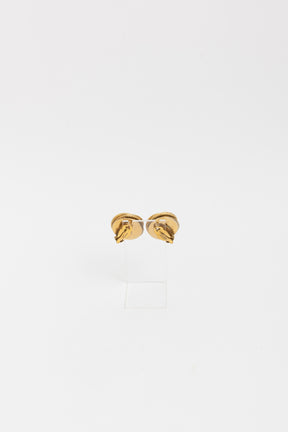 Twisted Pearl Clip On Earrings