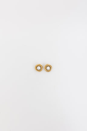 Twisted Pearl Clip On Earrings