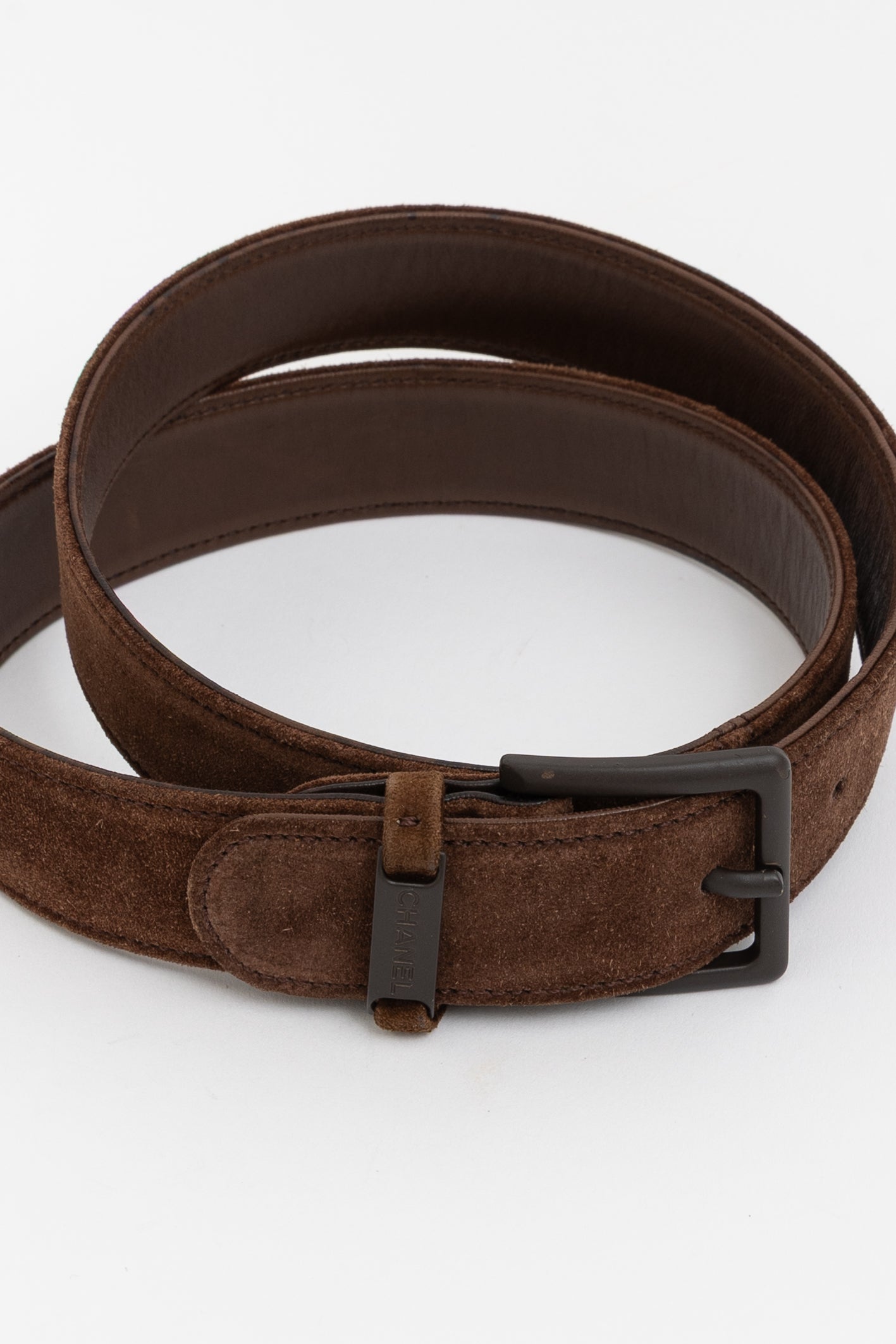 Suede Logo Belt