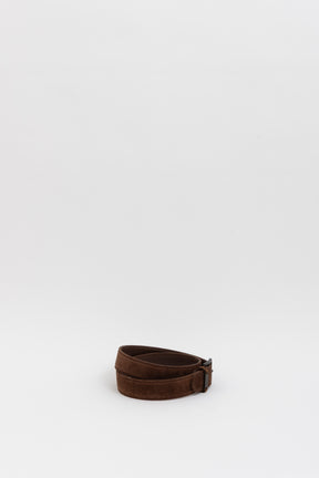 Suede Logo Belt