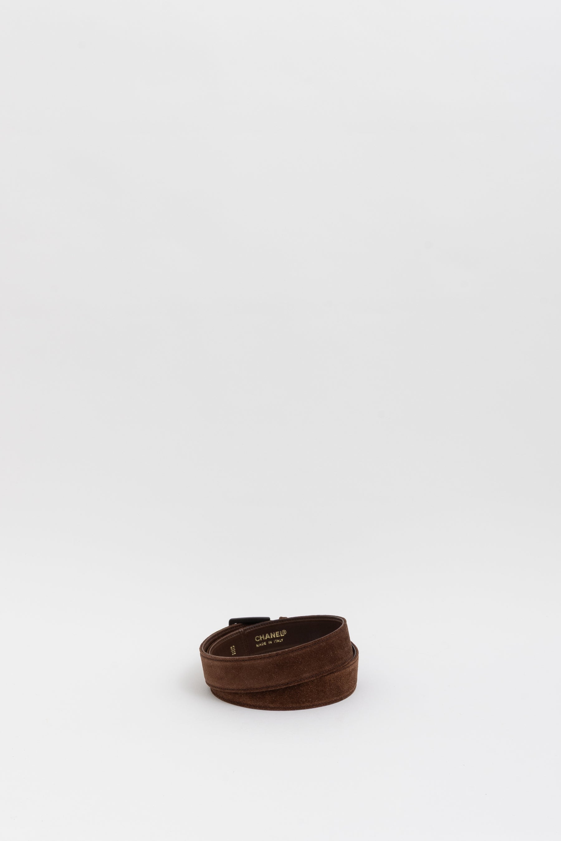 Suede Logo Belt