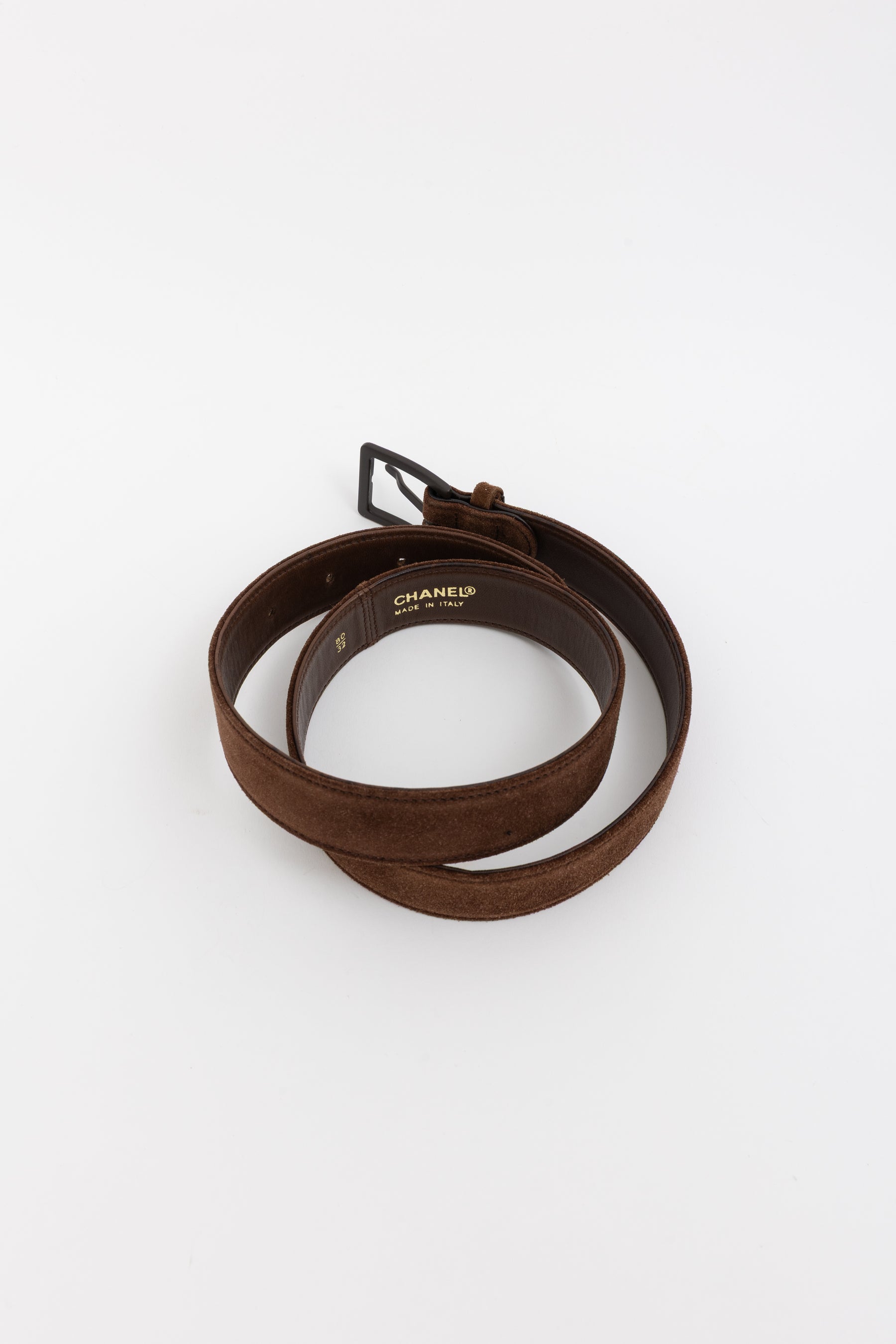 Suede Logo Belt