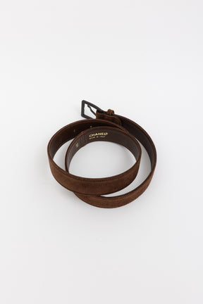 Suede Logo Belt