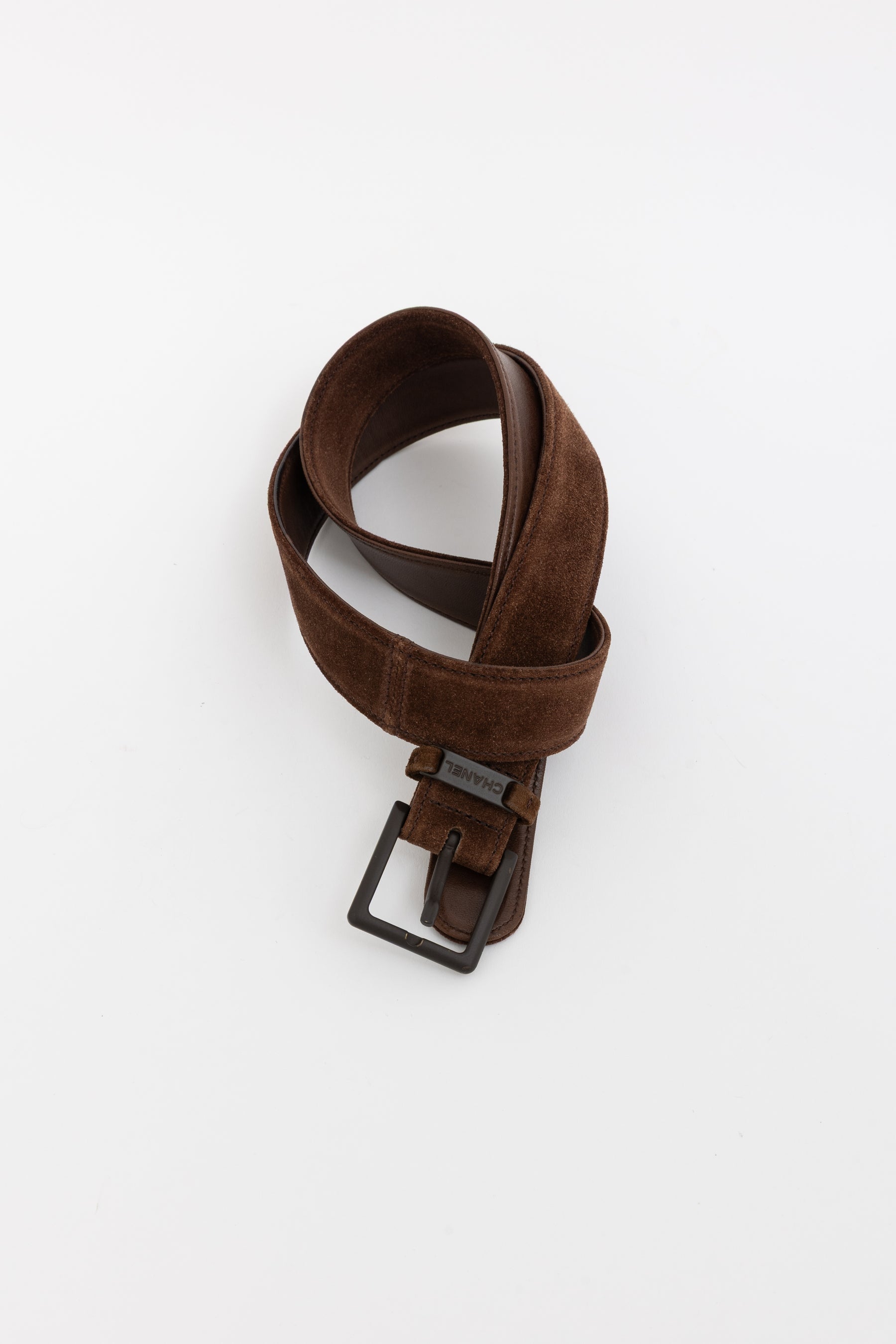 Suede Logo Belt