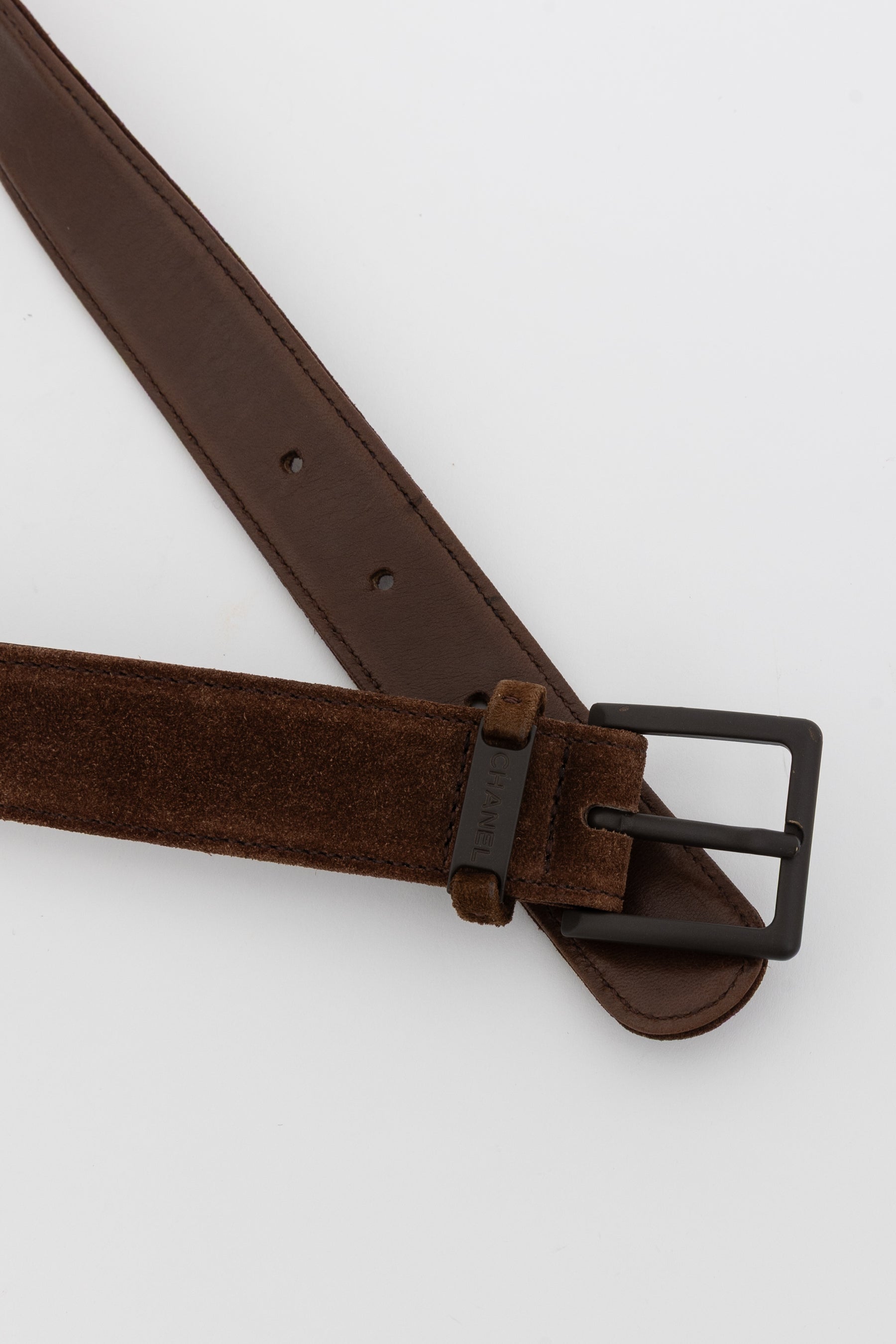 Suede Logo Belt