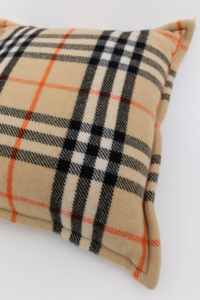 Check Wool Cashmere Cushion