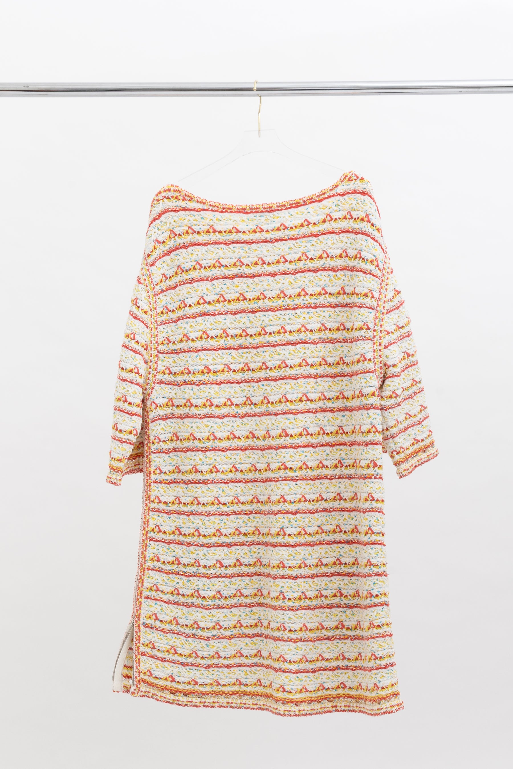 19S Striped Woven Knit Dress