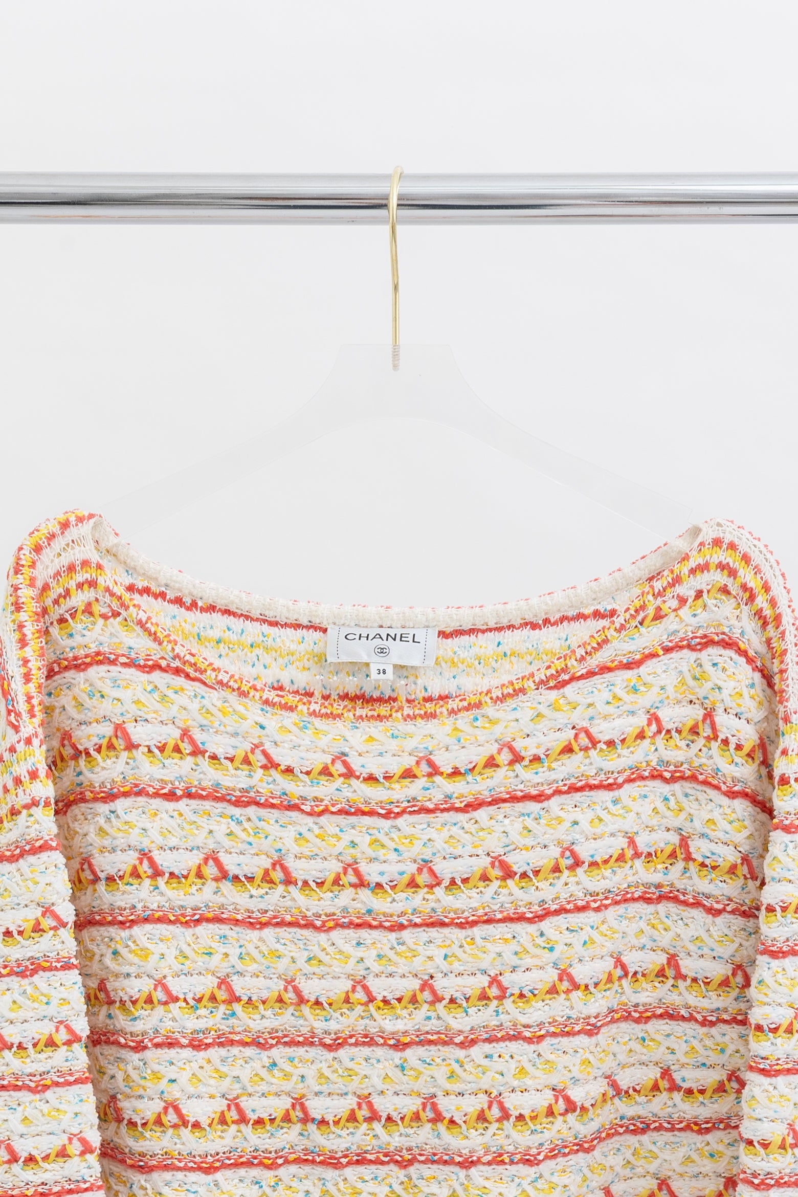 19S Striped Woven Knit Dress