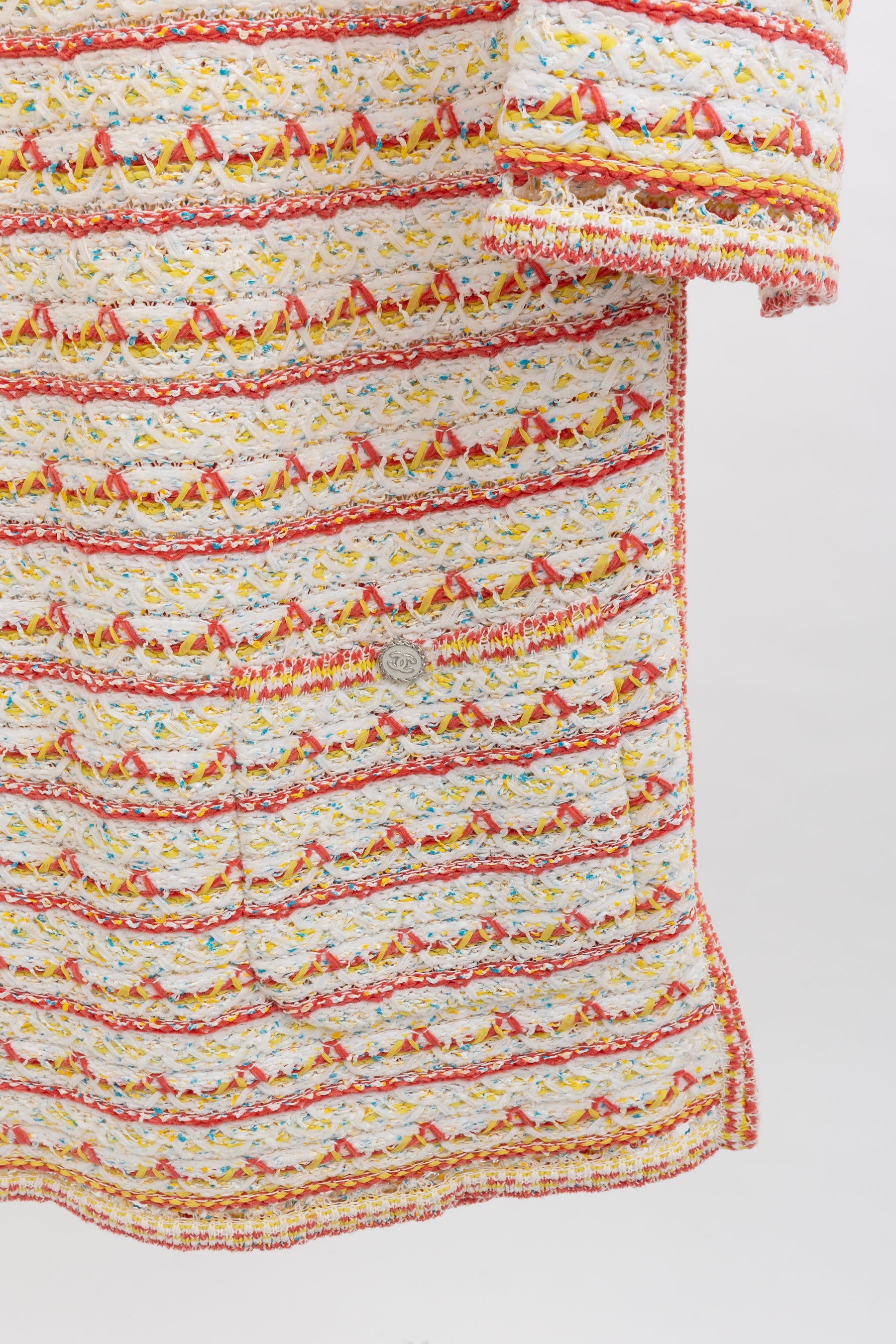 19S Striped Woven Knit Dress