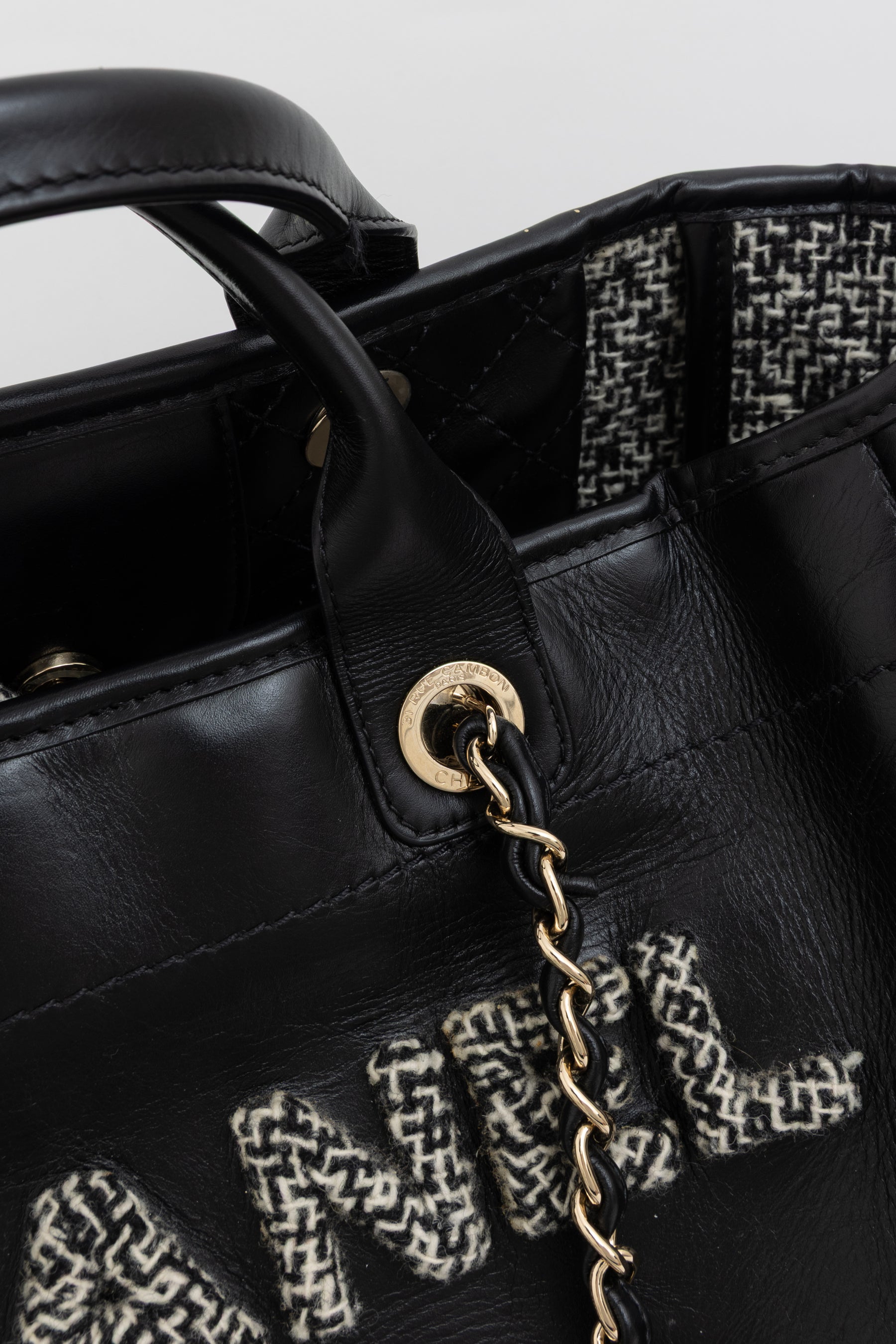 22B Tweed Deauville Tote Bag