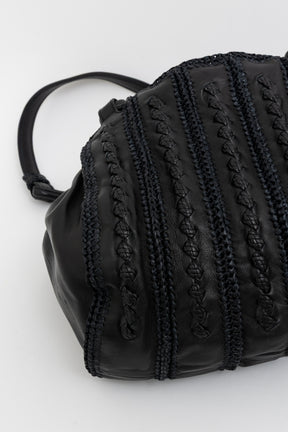Raffia Crochet Tote Bag