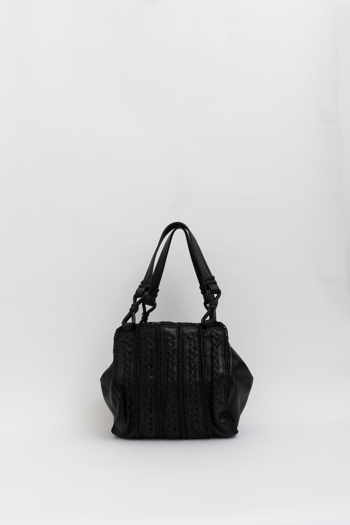 Raffia Crochet Tote Bag