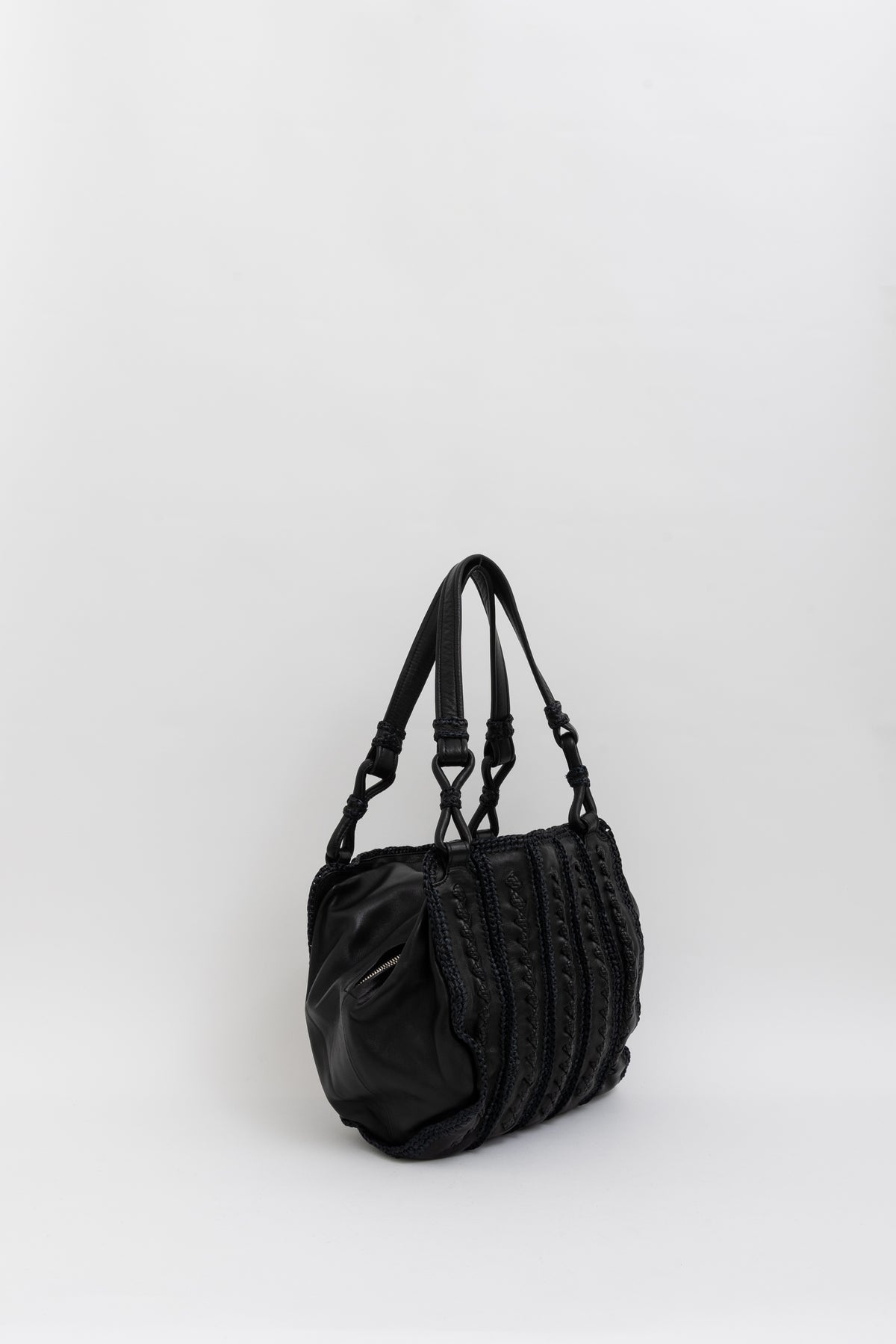 Raffia Crochet Tote Bag