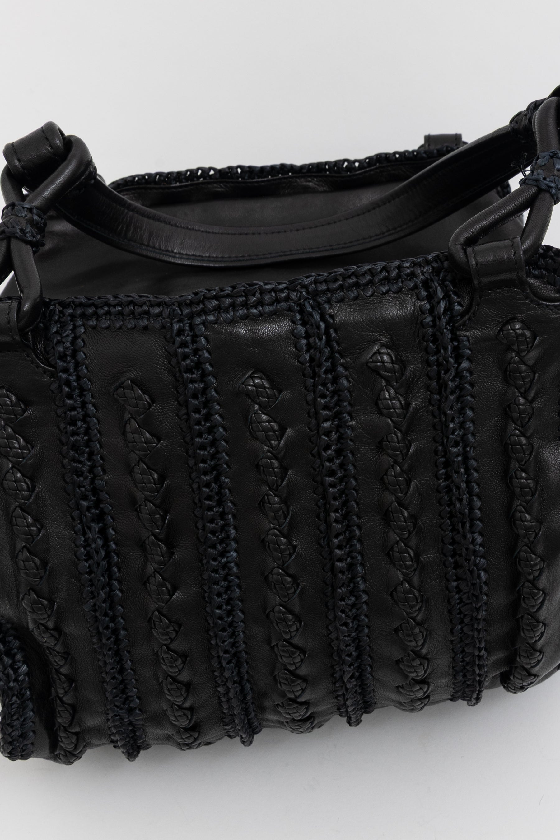 Raffia Crochet Tote Bag