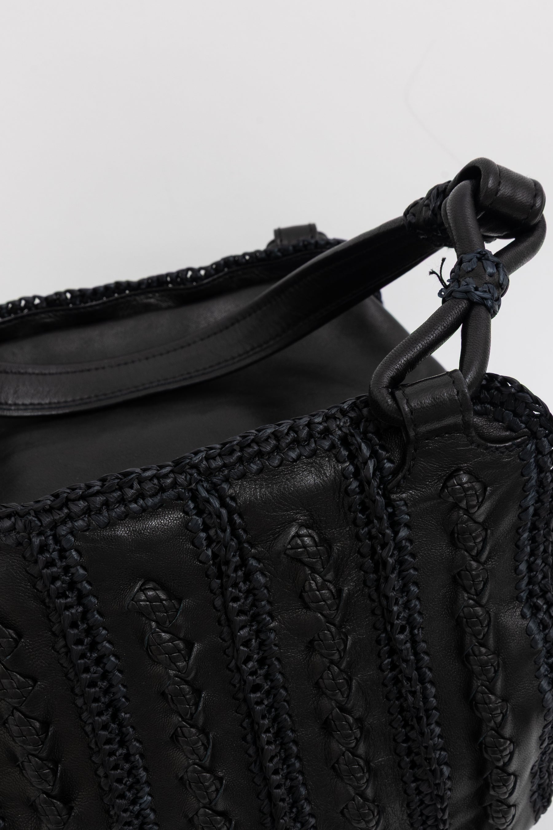 Raffia Crochet Tote Bag