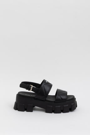 Monolith Quilted Platform Sandals