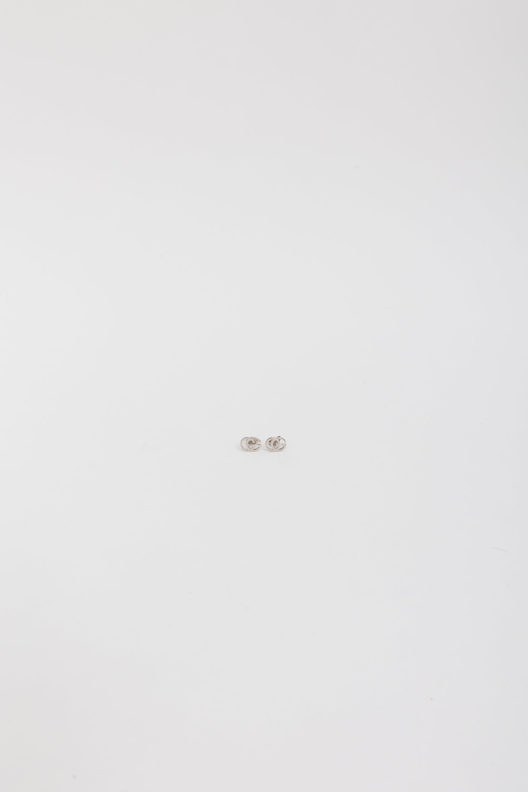 Interlocking 18k White Gold Earrings