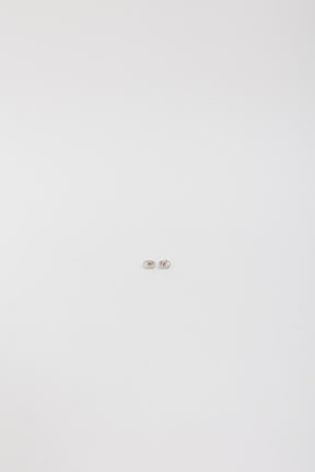 Interlocking 18k White Gold Earrings